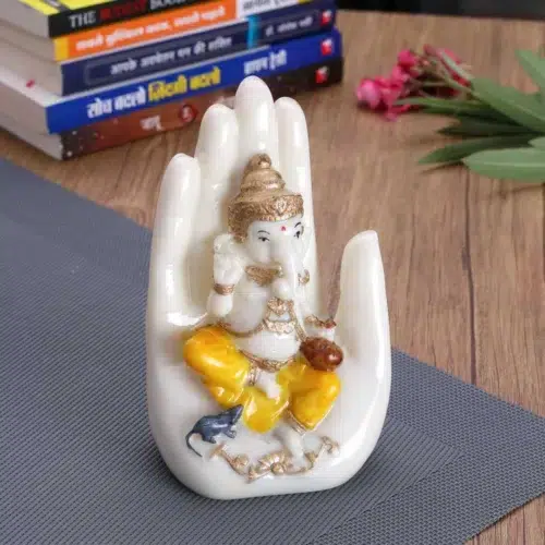 palm ganesha showpiece