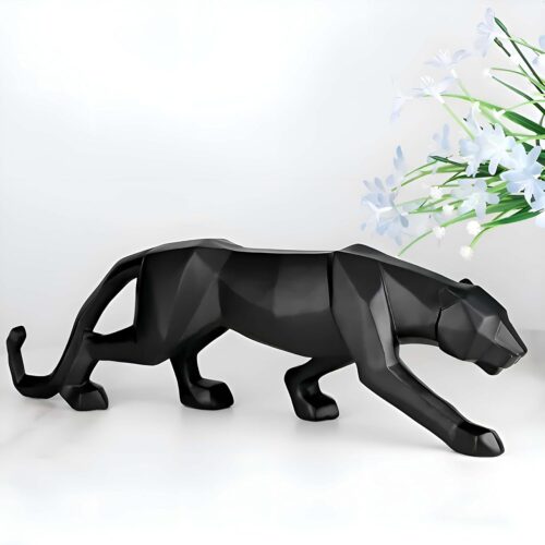 Geometric jaguar black